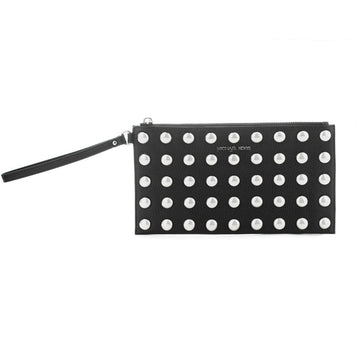Michael Kors Brown Leather Clutch Bag