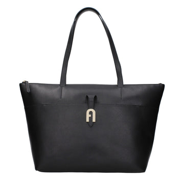 Furla Black Leather Shoulder Bag