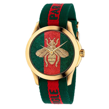 Gucci Multicolor Nylon Bracelet Watch
