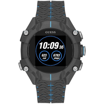 Guess Gray Resin Sport Watch