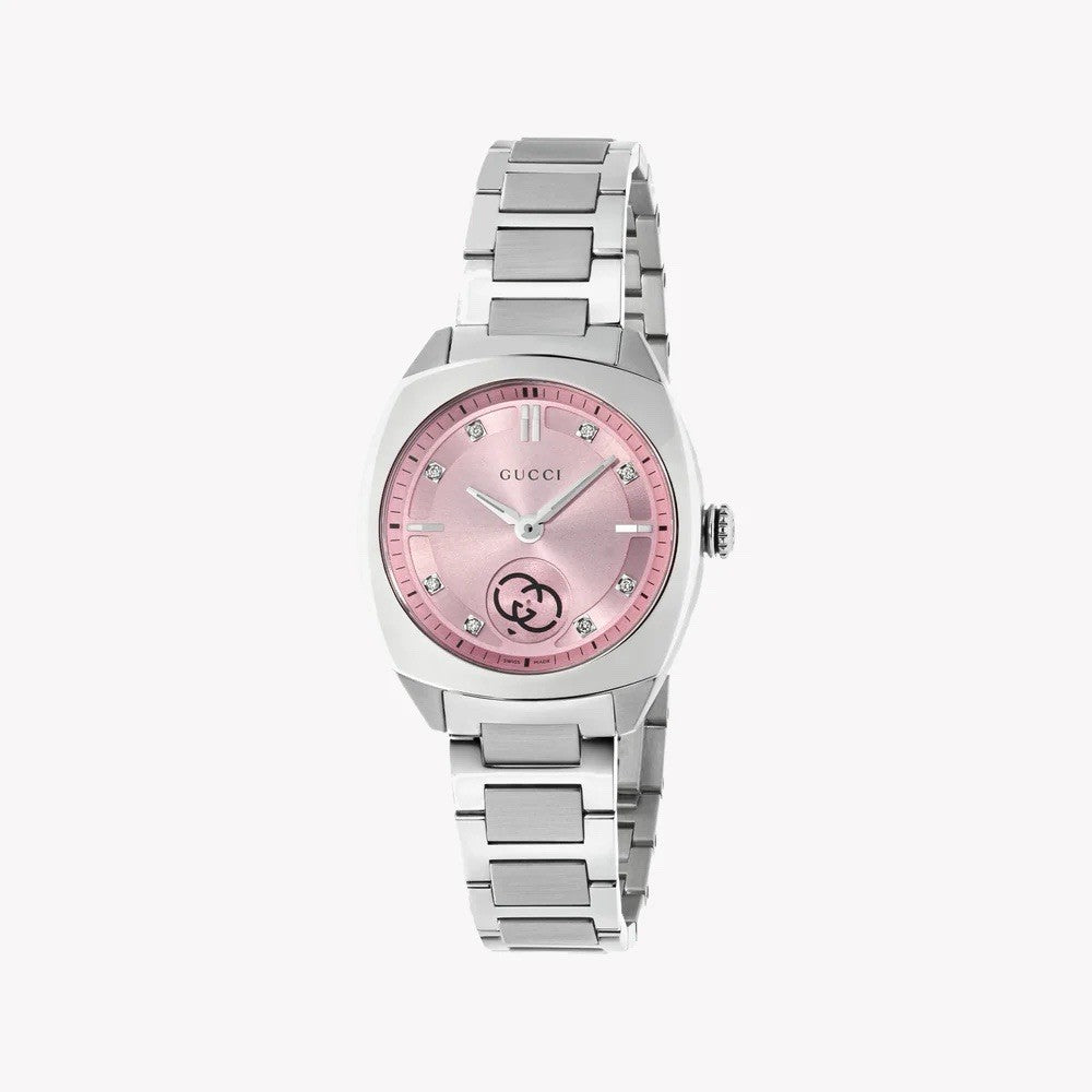 Gucci G-Timeless 29mm Pink Diamond Dial Women's Watch YA142511